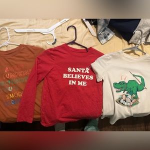 Boys holiday theme tshirts